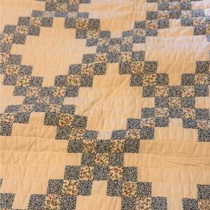 Vintage Irish Chain Handmade Quilt